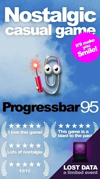 Progressbar95 - nostalgic game (Прогрессбар95)  [МОД Бесконечные монеты] Screenshot 1