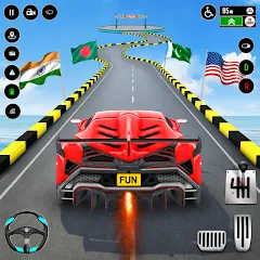 Скачать взлом GT Car Stunt : Ramp Car Stunts (ДжиТи Кар Стант)  [МОД Menu] - последняя версия apk на Андроид