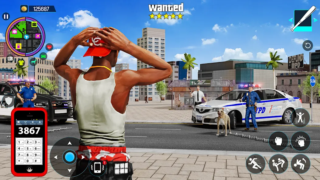 Gangster Mafia City Crime Game  [МОД Все открыто] Screenshot 1