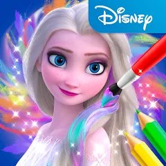 Скачать взлом Disney Coloring World (Дисней)  [МОД Menu] - стабильная версия apk на Андроид
