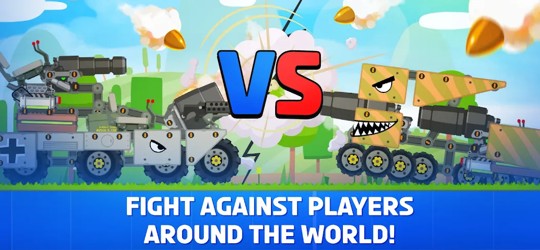 Super Tank Rumble  [МОД Много монет] Screenshot 2