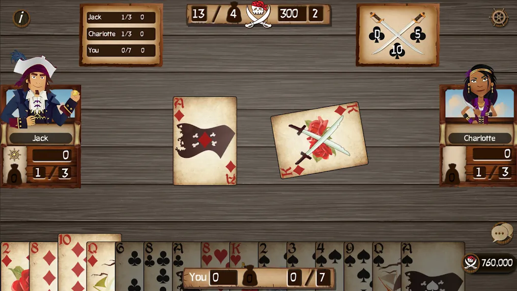 Spades Cutthroat Pirates (Спейдс Каттхроат Пирейтс)  [МОД Много денег] Screenshot 3