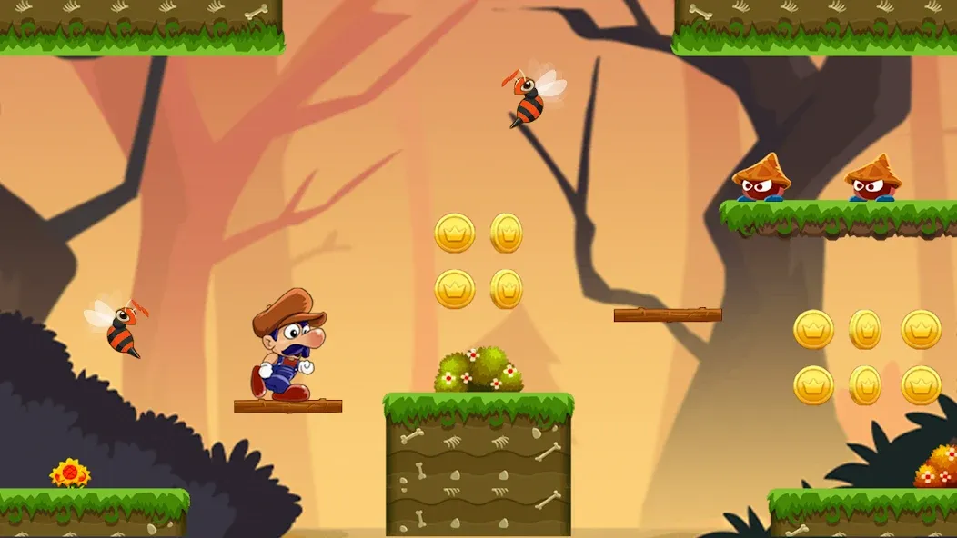 Super Bino Go:Adventure Jungle (Супер Бино Го)  [МОД Unlocked] Screenshot 3