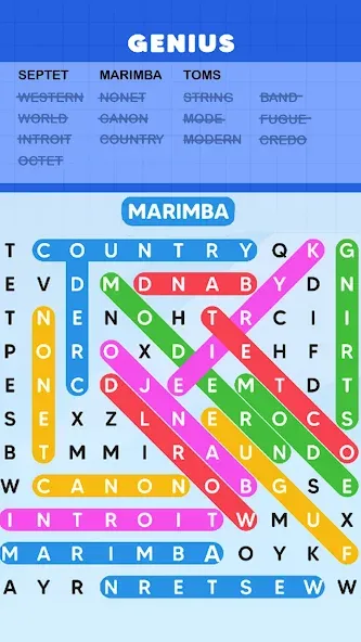 Word Search Puzzle Challenge (Уордсрч Пазл Челлендж)  [МОД Много монет] Screenshot 3