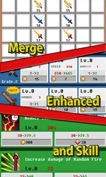 Merge Sword :Idle Merged Sword (Мерж Сворд)  [МОД Unlimited Money] Screenshot 2