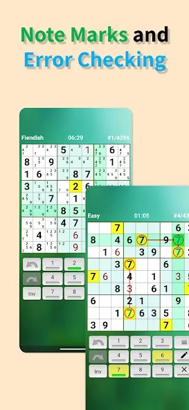 Sudoku offline (Судоку оффлайн)  [МОД Unlocked] Screenshot 4