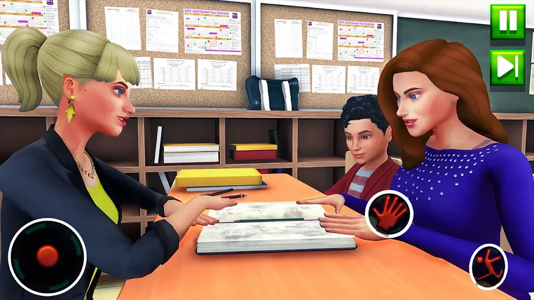 High School Teacher Sim Games  [МОД Все открыто] Screenshot 3