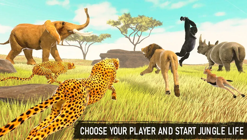 Savanna Safari: Land of Beasts (Саванна игра выживания животных)  [МОД Много денег] Screenshot 3