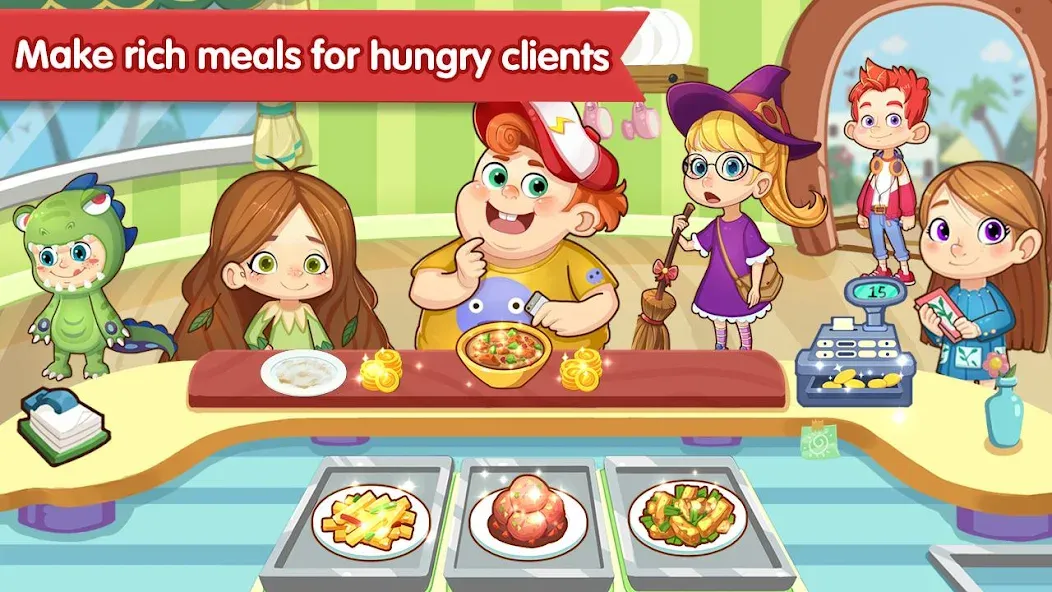 Happy Kitchen World  [МОД Много денег] Screenshot 4