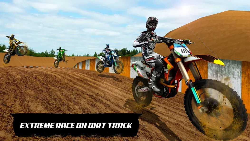 Motocross Dirt Bike Champions (Мотокросс Чемпионы Грязевых Мотоциклов)  [МОД Много денег] Screenshot 1