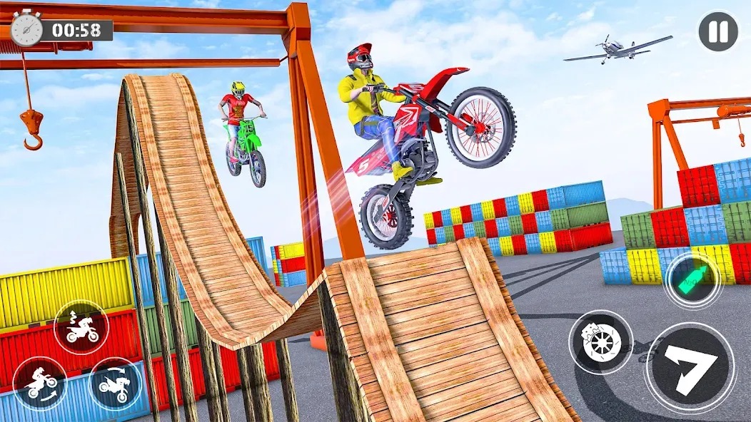 Bike Stunt Race Tricks Master  [МОД Все открыто] Screenshot 4