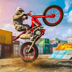 Взломанная Bike Stunt Race Tricks Master  [МОД Все открыто] - последняя версия apk на Андроид