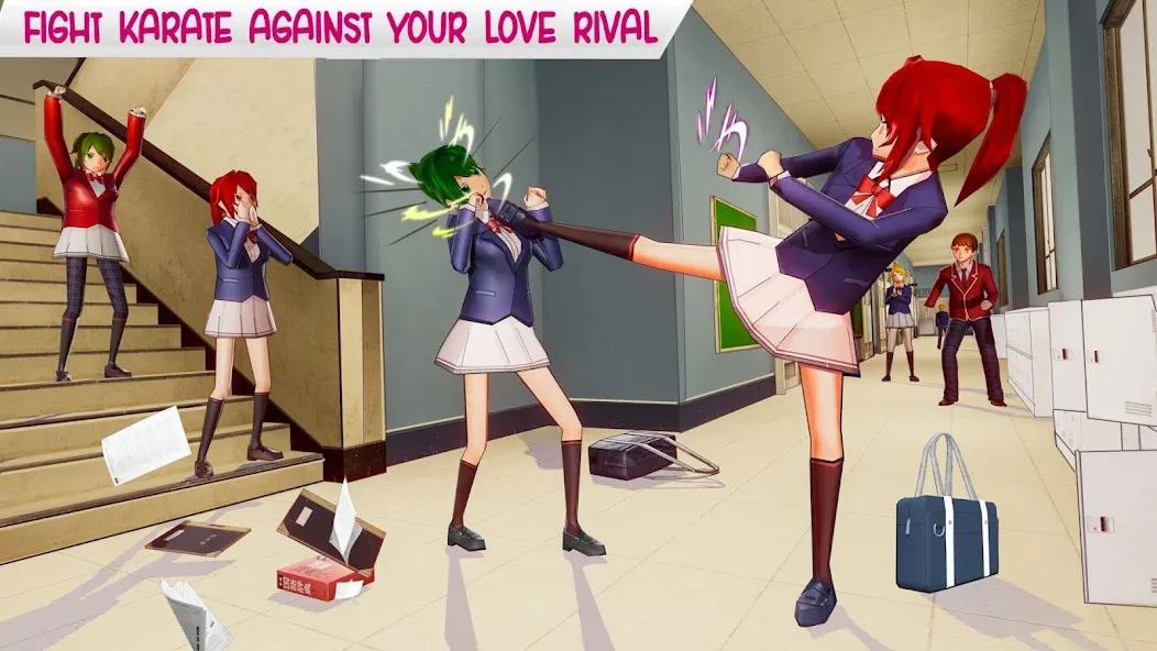 Anime High School Life  [МОД Бесконечные деньги] Screenshot 1