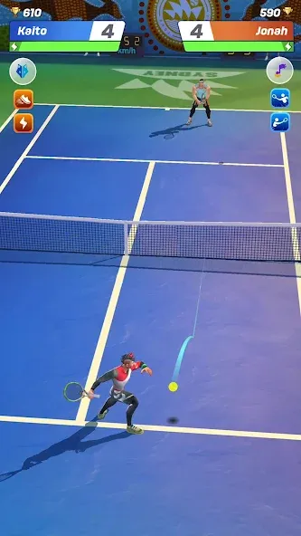 Tennis Clash: Multiplayer Game (Теннис Клаш)  [МОД Mega Pack] Screenshot 1