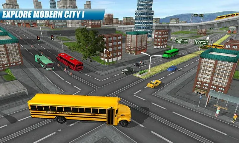 School Bus Driving Game  [МОД Mega Pack] Screenshot 3