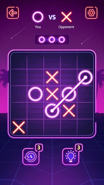 Tic Tac Toe - Offline XOXO (Тиктактое)  [МОД Unlocked] Screenshot 1