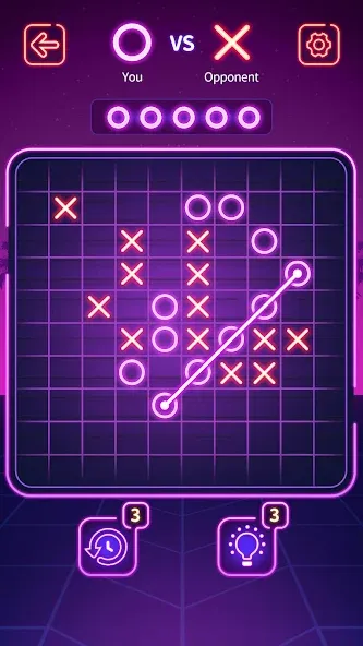 Tic Tac Toe - Offline XOXO (Тиктактое)  [МОД Unlocked] Screenshot 2