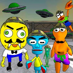 Взлом Sponge Area 51. Neighbor Alien  [МОД Бесконечные монеты] - последняя версия apk на Андроид