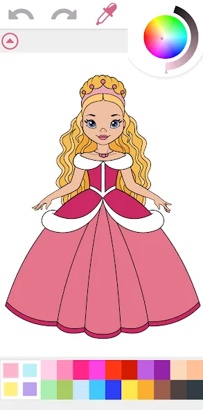 Princess Coloring Book Game  [МОД Все открыто] Screenshot 1