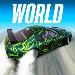 Скачать взломанную Drift Max World - Racing Game (Дрифт Макс Ворлд)  [МОД Unlimited Money] - стабильная версия apk на Андроид