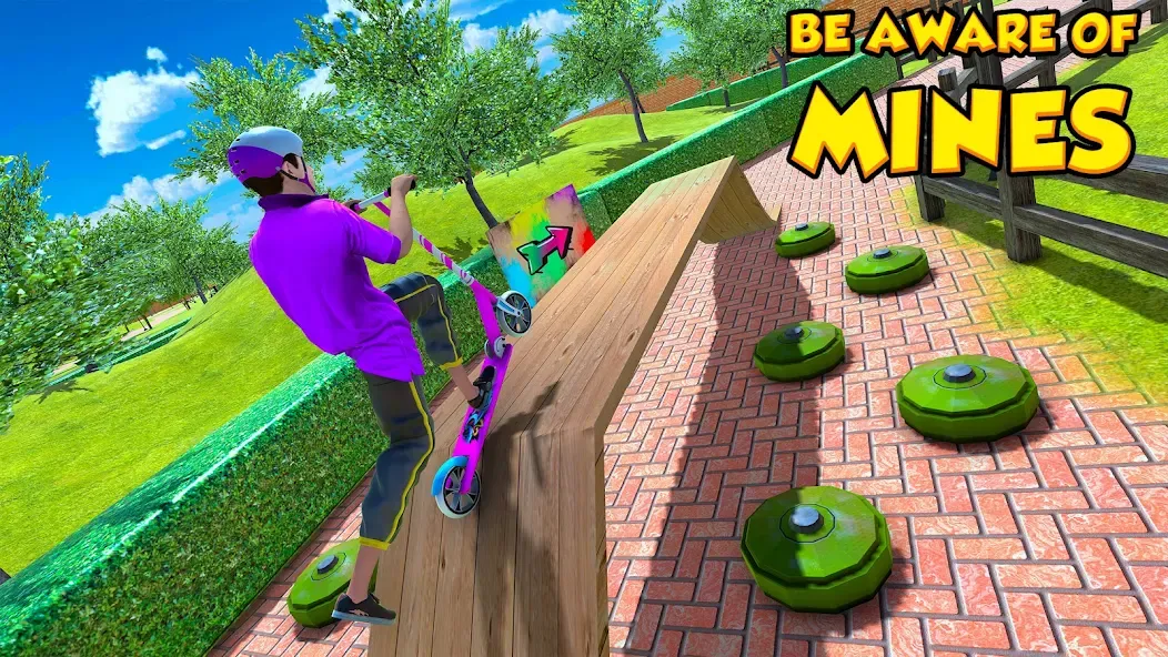 BMX Air Skate Scooter Tricks  [МОД Бесконечные деньги] Screenshot 1