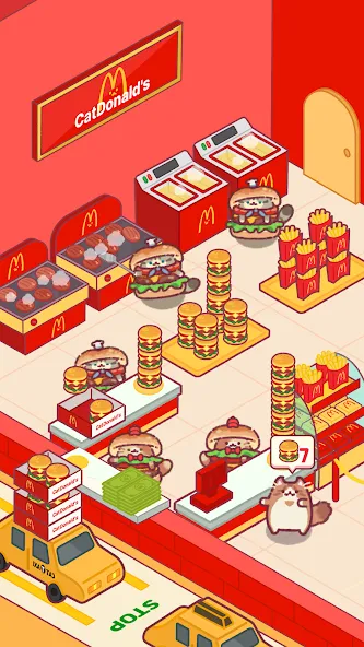 Cat Snack Bar: Cute Food Games (Кэт Снэк Бар)  [МОД Menu] Screenshot 4