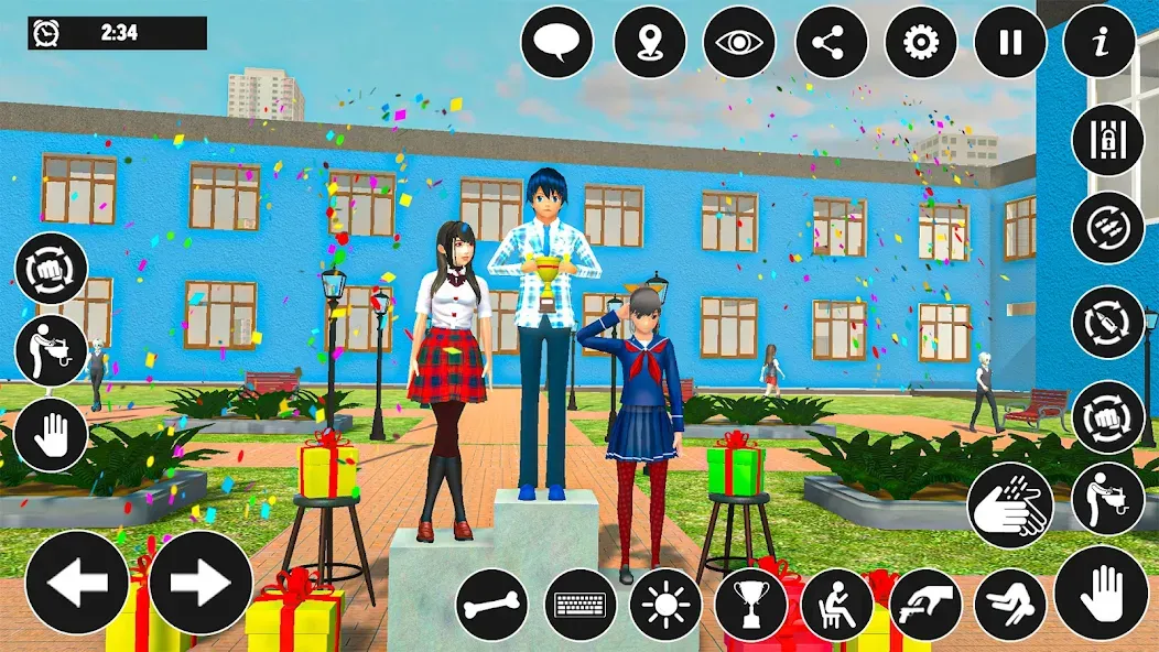 High School Boy Virtual Life  [МОД Unlimited Money] Screenshot 1