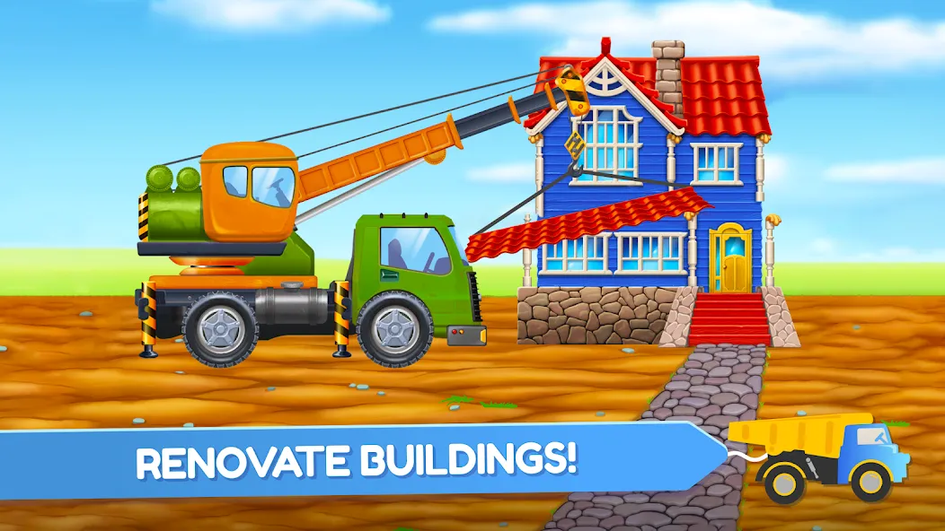 Build a House: Building Trucks  [МОД Menu] Screenshot 2