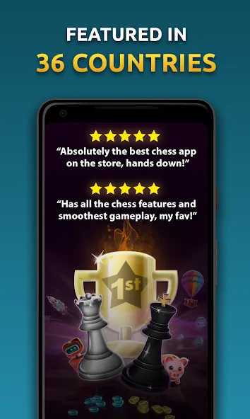 Chess Stars Multiplayer Online (Чесс Старс)  [МОД Много монет] Screenshot 1