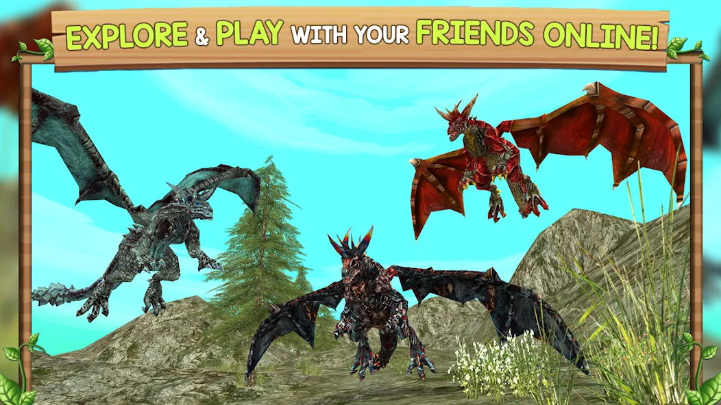 Dragon Sim Online: Be A Dragon  [МОД Бесконечные деньги] Screenshot 4