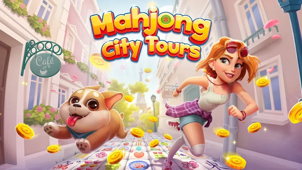 Mahjong City Tours: Tile Match (Маджонг Сити Турс)  [МОД Бесконечные деньги] Screenshot 1