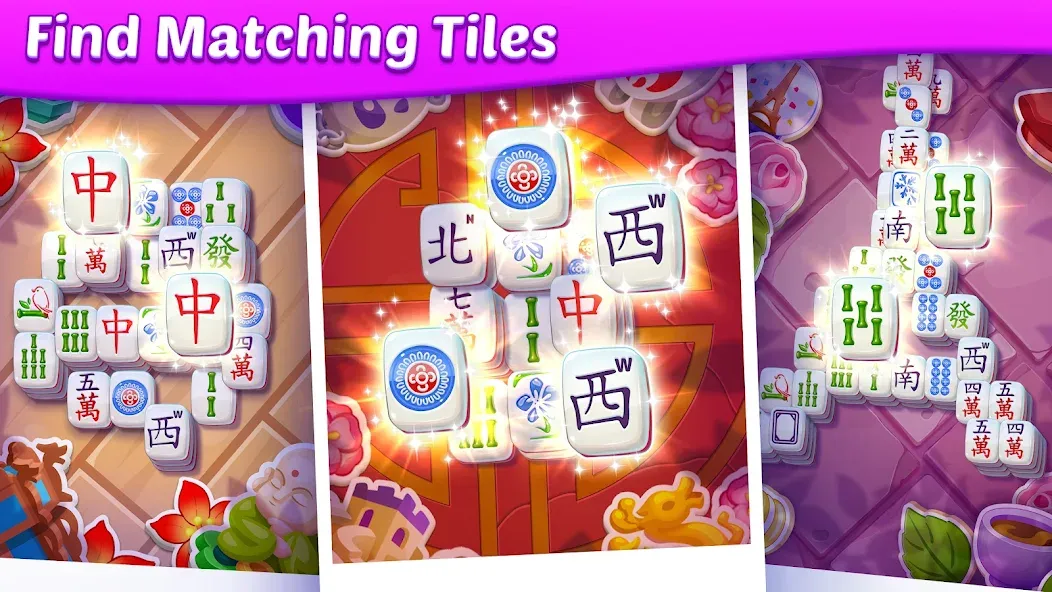 Mahjong City Tours: Tile Match (Маджонг Сити Турс)  [МОД Бесконечные деньги] Screenshot 2