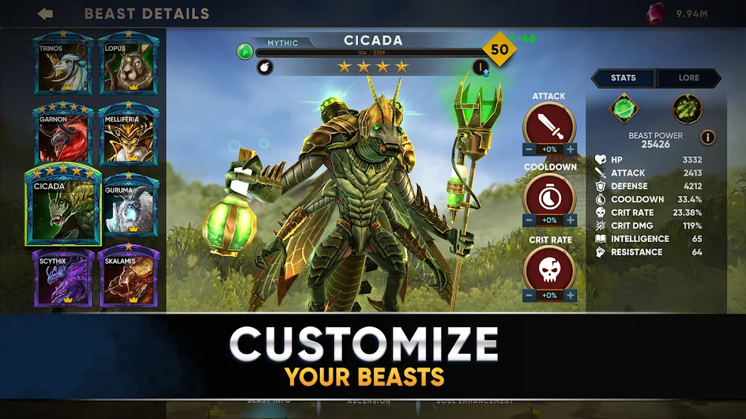 Clash of Beasts: Tower Defense (Клэш оф Бистс)  [МОД Бесконечные монеты] Screenshot 4