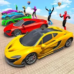 Взлом Mega Ramp Car Games Car Stunts  [МОД Много денег] - последняя версия apk на Андроид