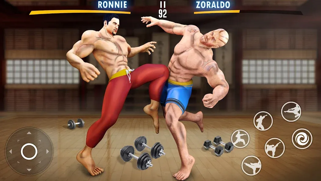 Kung Fu Heros: Fighting Game (упергеройский файтинг Кунгфуигры)  [МОД Много монет] Screenshot 3