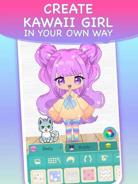 Chibi Dress Up Games for Girls  [МОД Unlimited Money] Screenshot 2