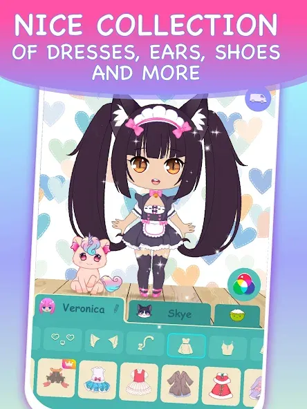 Chibi Dress Up Games for Girls  [МОД Unlimited Money] Screenshot 3