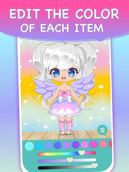 Chibi Dress Up Games for Girls  [МОД Unlimited Money] Screenshot 4