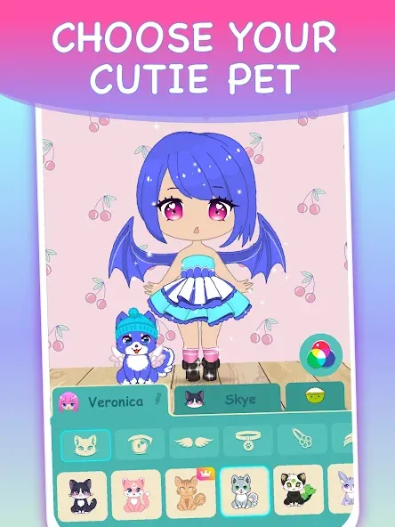 Chibi Dress Up Games for Girls  [МОД Unlimited Money] Screenshot 5