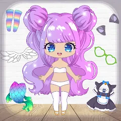 Скачать взлом Chibi Dress Up Games for Girls  [МОД Unlimited Money] - стабильная версия apk на Андроид