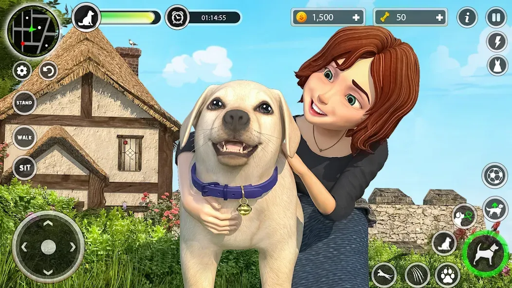 Dog Simulator Pet Dog Games 3D  [МОД Unlimited Money] Screenshot 3