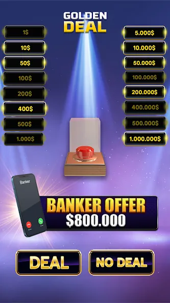 Million Golden Deal Game (Миллион Золотой Сделки)  [МОД Unlimited Money] Screenshot 2