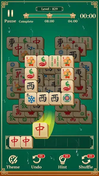 Mahjong Solitaire: 3 Tiles (Маджонг Классик)  [МОД Бесконечные деньги] Screenshot 2