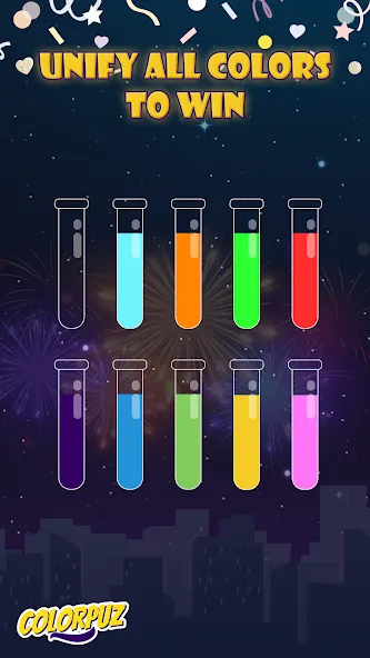 Colorpuz - Water Sort Puzzle (Колорпаз)  [МОД Много монет] Screenshot 3