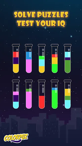 Colorpuz - Water Sort Puzzle (Колорпаз)  [МОД Много монет] Screenshot 4