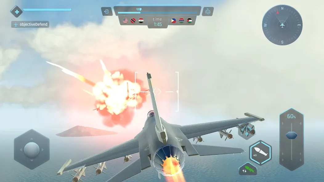 Sky Warriors: Airplane Games (Скай Ворриорс)  [МОД Бесконечные деньги] Screenshot 5