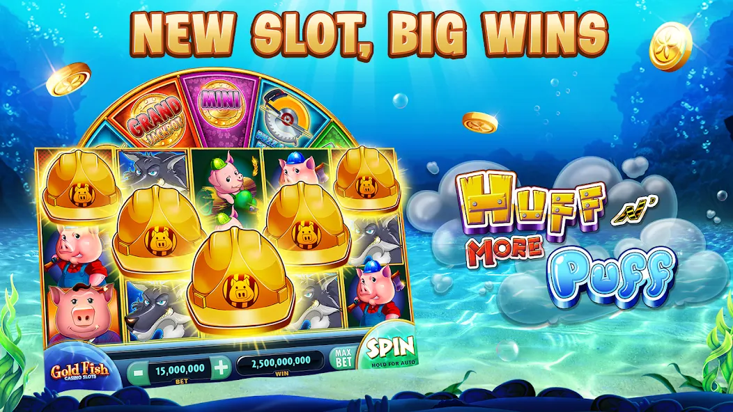 Gold Fish Casino Slot Games (Голдфиш)  [МОД Много монет] Screenshot 1