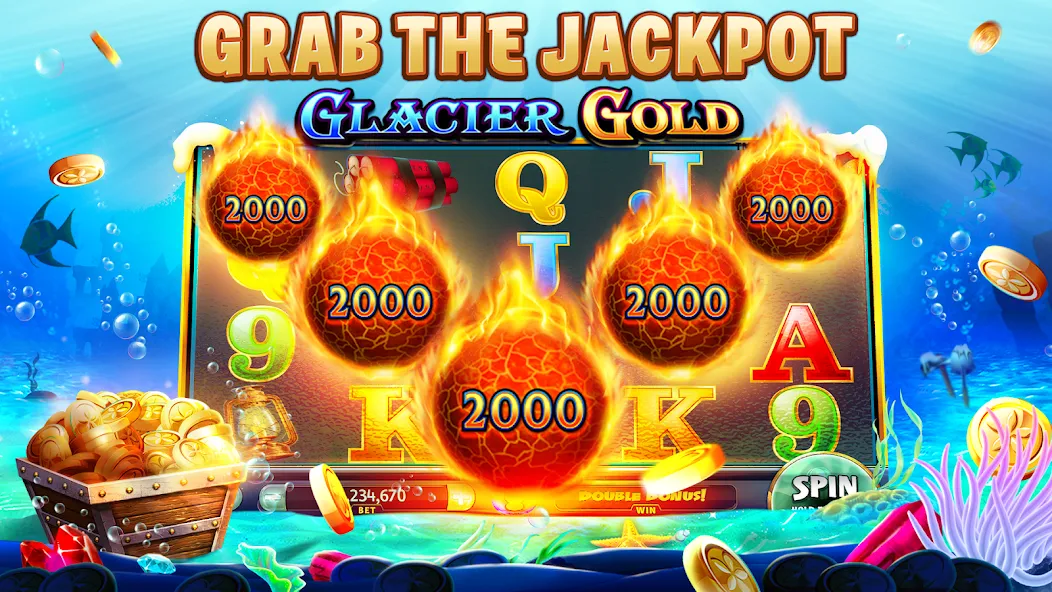 Gold Fish Casino Slot Games (Голдфиш)  [МОД Много монет] Screenshot 3