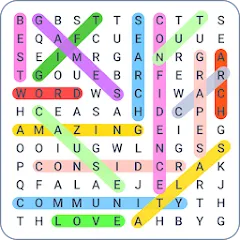 Скачать взлом Word Search Colorful  [МОД Mega Pack] - стабильная версия apk на Андроид