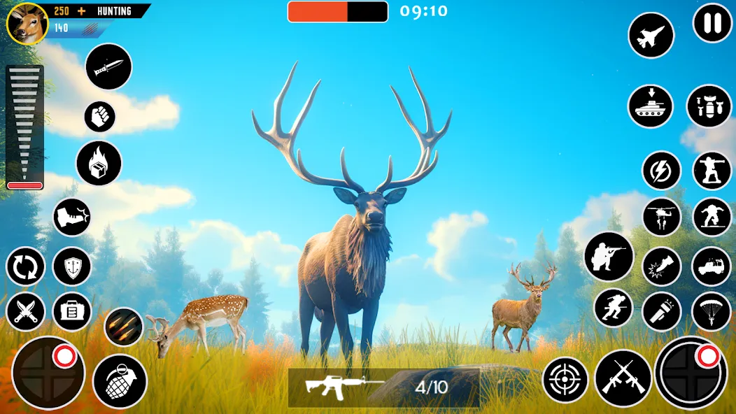 Wild Animal Deer Hunting Games (Охота на диких зверей с оружием  игры)  [МОД Много монет] Screenshot 4